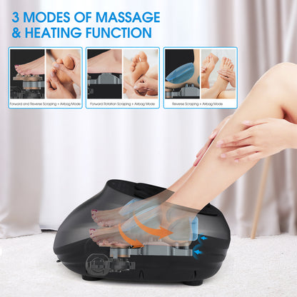 Foot Massager Machine Shiatsu Deep Kneading Electric Feet Massager for Home and Office Use