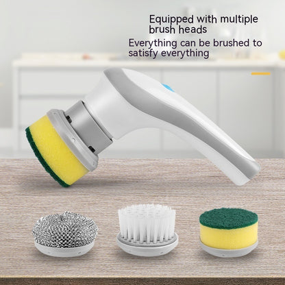 4 In 1 Spinning Scrubber Portable Handheld Electric Cordless Cleaning Brush Perfect for Cleaning Bathrooms & Kitchens. - BringItHome Gadget