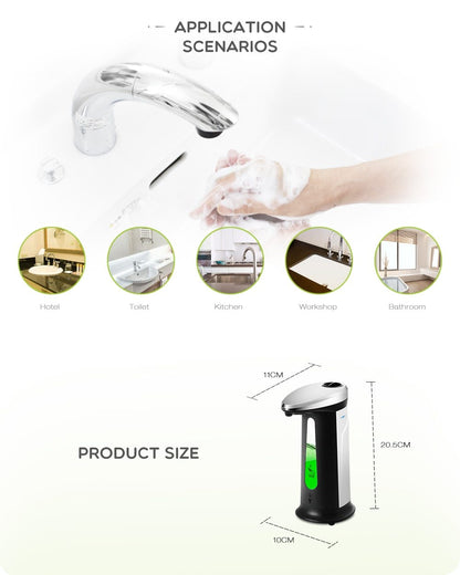 Automatic Liquid Soap Dispenser Smart Sensor Touchless 400Ml - BringItHome Gadget