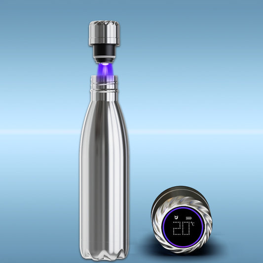 UV Stainless Steel Vacuum Water Bottle 500 ML With Intelligent Temperature Measurement