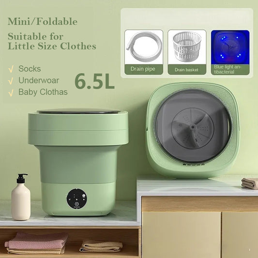 Mini Foldable Washing Machine Portable Mini Socks Underwear Panties Washing Machine Big Capacity 3 Models With Spinning Dry Gadgets - BringItHome Gadget