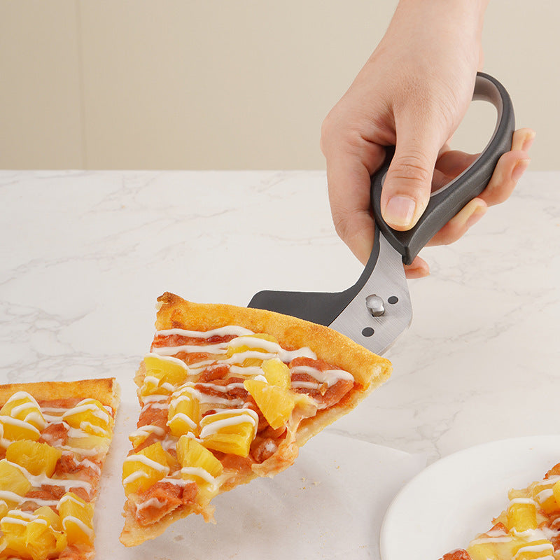 Multifunctional Stainless Steel Scissors Ideal For Food Slicing, Cutting Noodles,Cutting & Shoveling Pizza - BringItHome Gadget