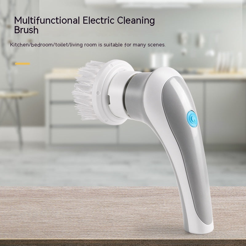 4 In 1 Spinning Scrubber Portable Handheld Electric Cordless Cleaning Brush Perfect for Cleaning Bathrooms & Kitchens. - BringItHome Gadget