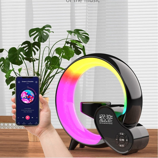 Smart Remote Control Atmosphere Colorful Lighting Bluetooth Audio Digital Display Alarm Clock - BringItHome Gadget